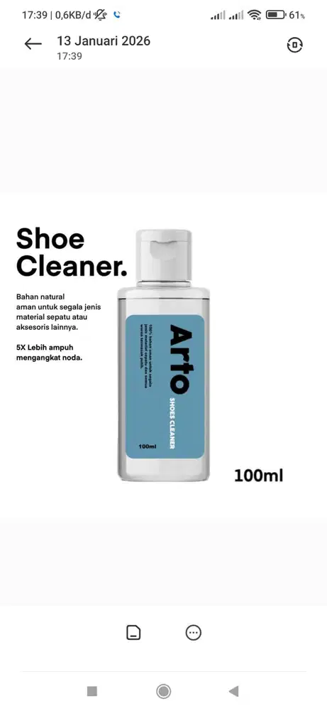 arto shoes cleanner