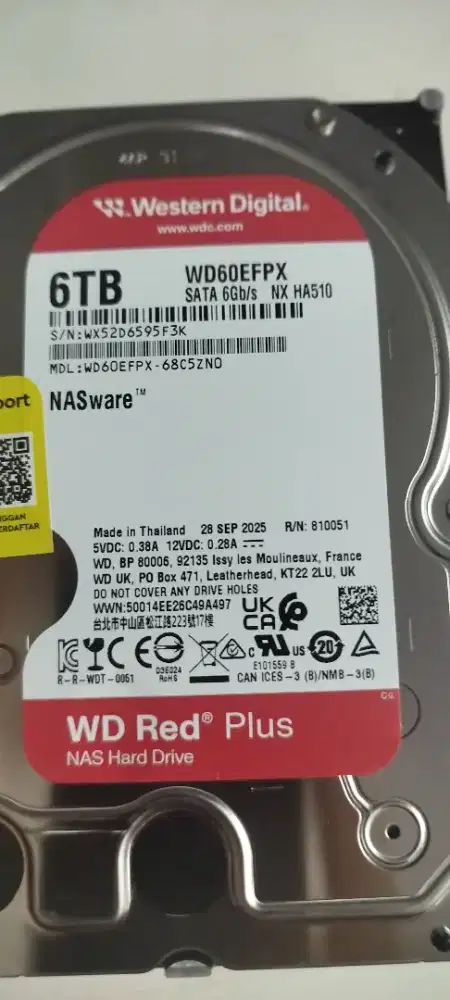 HDD NAS 6TB WD RED PLUS