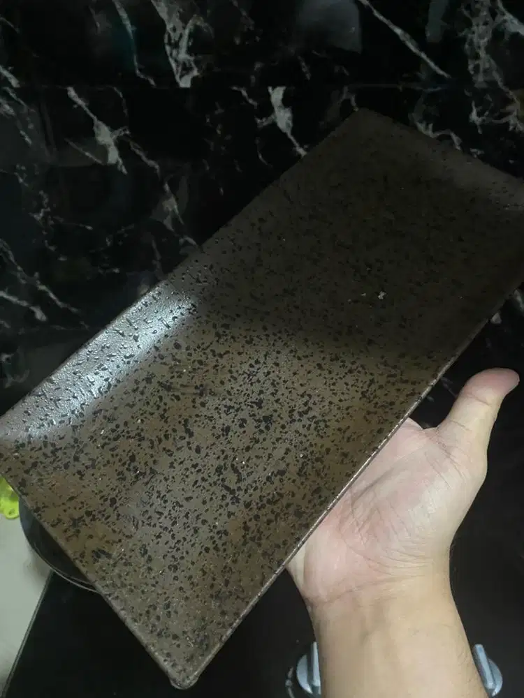 Piring panjang marmer estetik