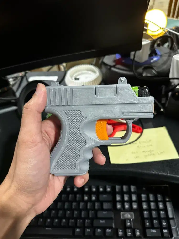 Korek api pistol handmade 3D Print