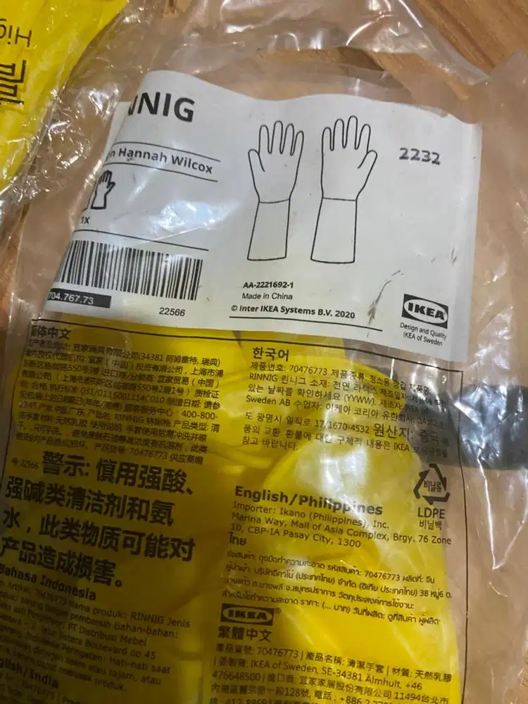 Sarung tangan cuci piring