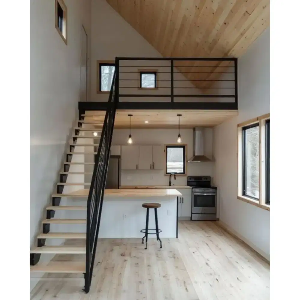 Mezanine indoor ruang tempat tidur mezanine balkon outdoor