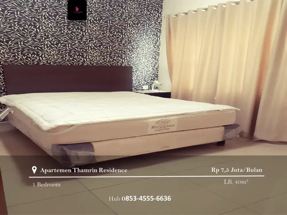 Disewakan Apartement Thamrin Residence High Floor 1BR Furnished