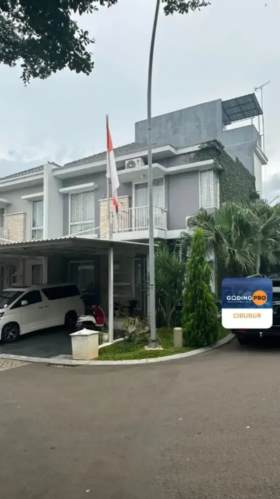 Jual rumah cantik hoek semi furnished 1,3 M. Cibubur country cikeas.