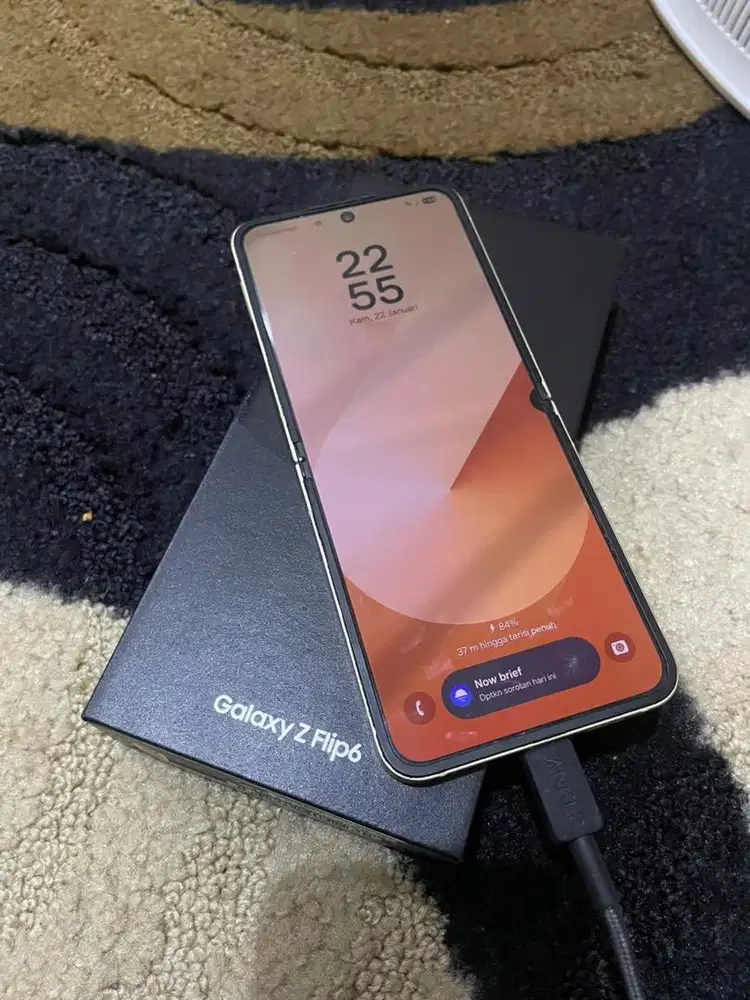 Samsung z flip 6 yellow 12/256gb all 5G+ fullset resmi SEIN RR GARANSI