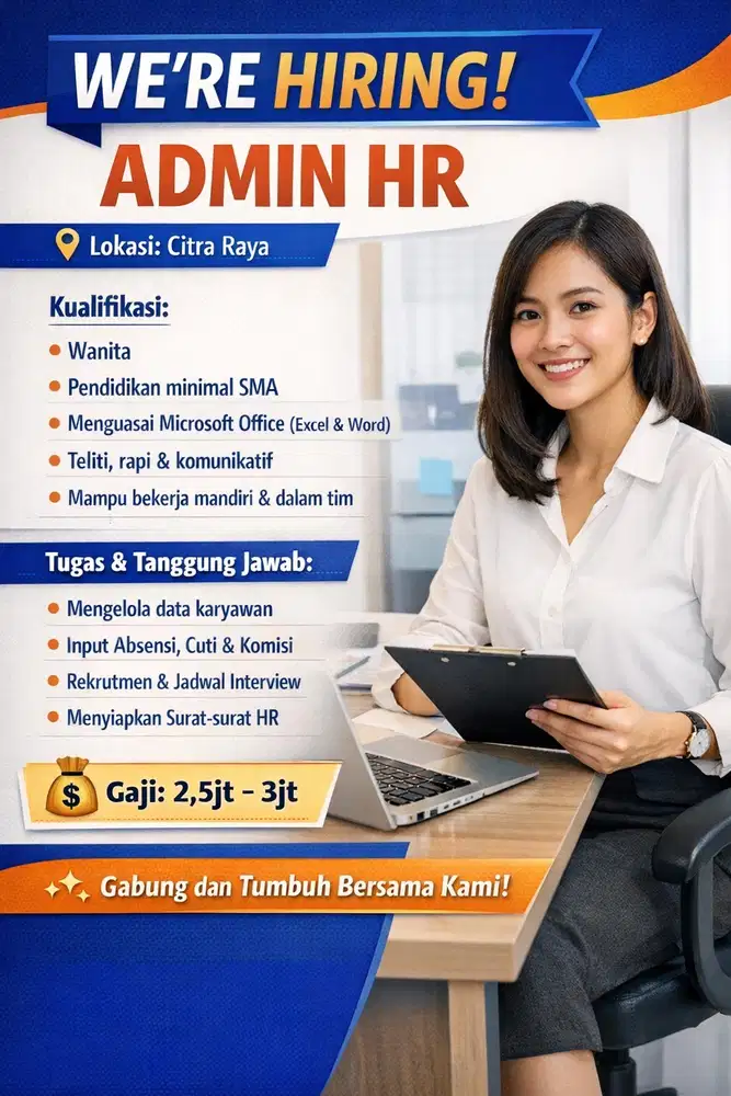 Lowongan Admin Hr