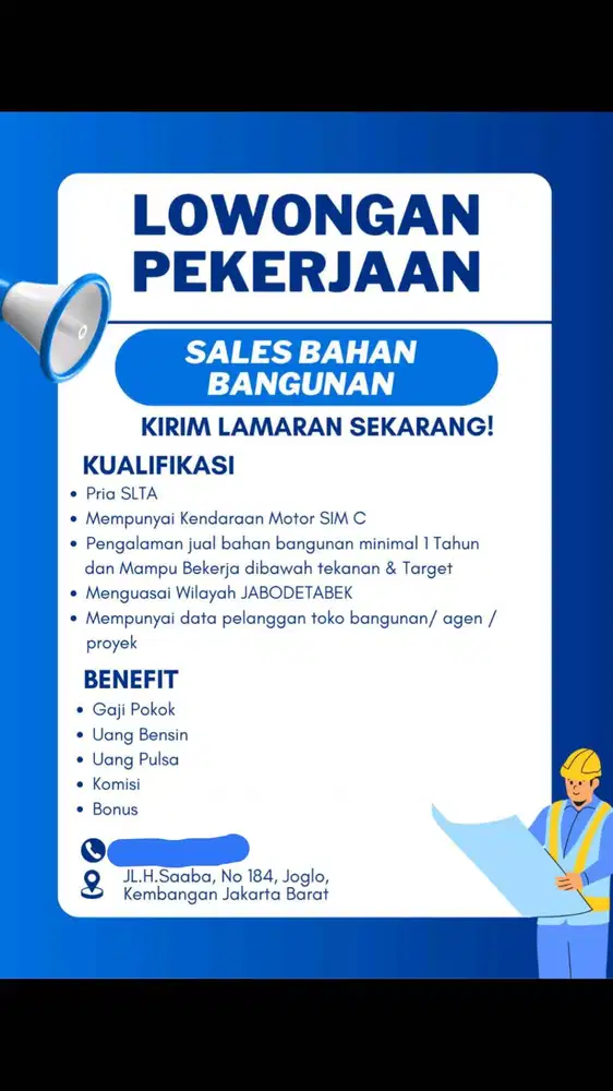 SALES BAHAN BANGUNAN