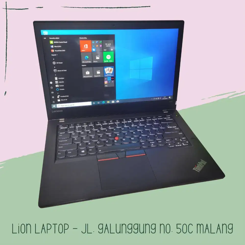 RAM 8GB SSD 256GB i5 Touchscreen Lenovo Thinkpad T470 [23|01]