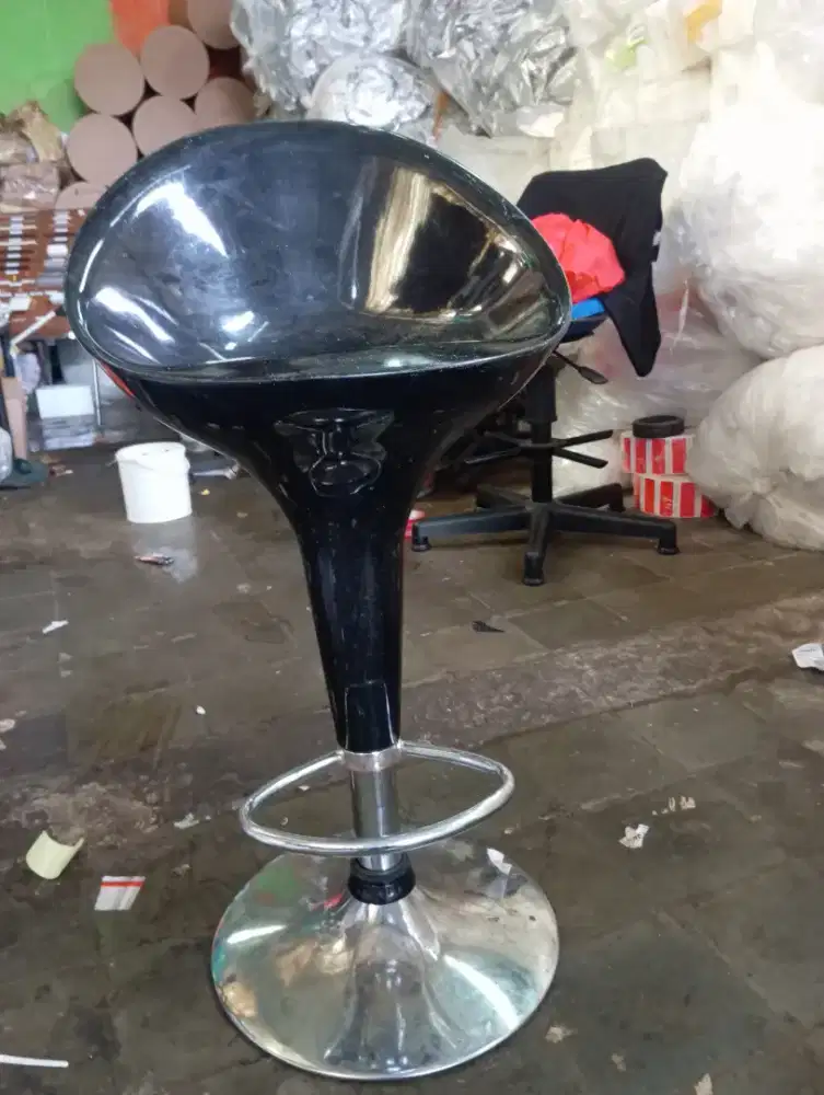 Kursi bar hidrolik naik turun putar cafe