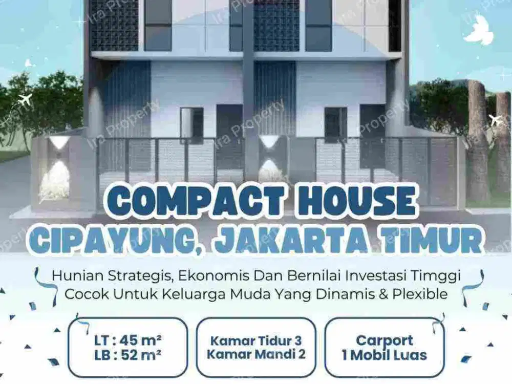Compact House Cipayung, Jakarta Timur – Hunian Modern, Strategis & Bernilai Investasi Tinggi