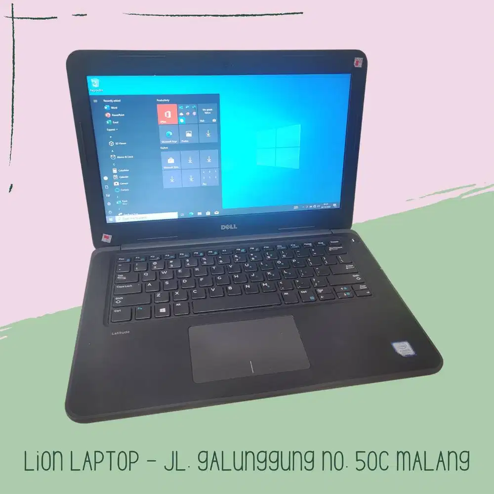 Core i5 Gen 7 Murah Mulus RAM 8GB SSD 256GB Dell Latitude 3380 [23|01]