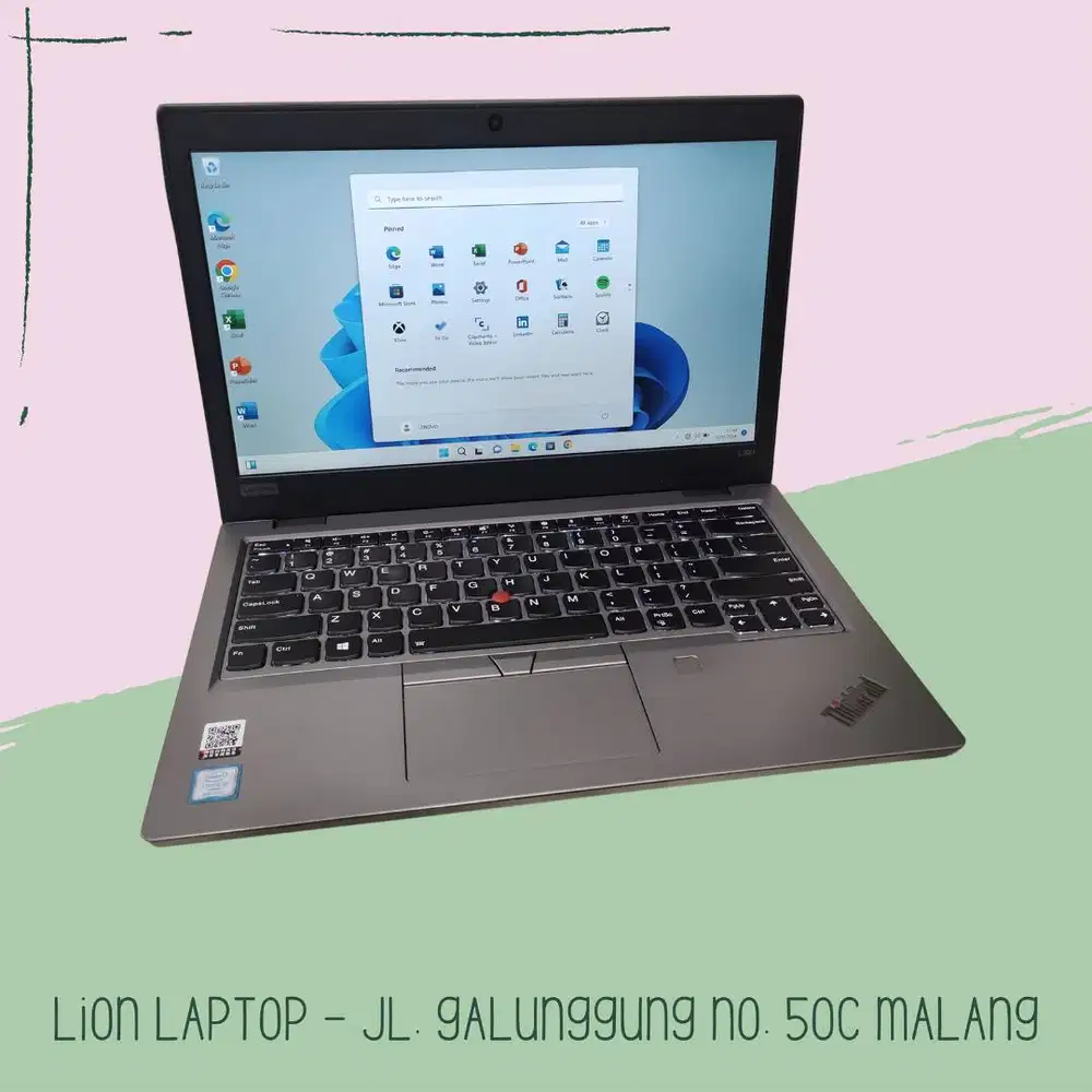 Core i5 Gen 8 RAM 8GB SSD 256GB Lenovo Thinkpad L390 [23|01]