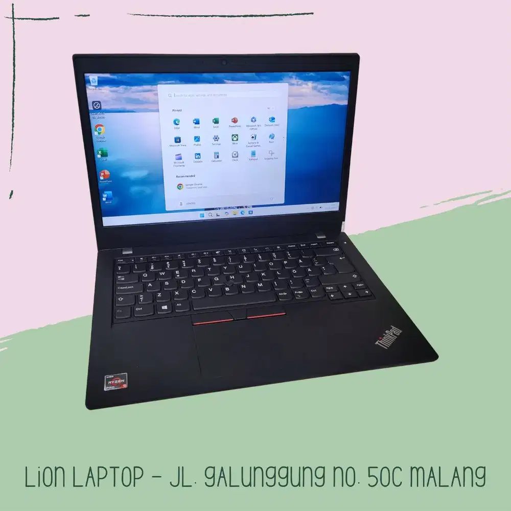 Gaming/Editing AMD Ryzen 5 PRO 8/256 MULUS Lenovo Thinkpad L14 [23|01]