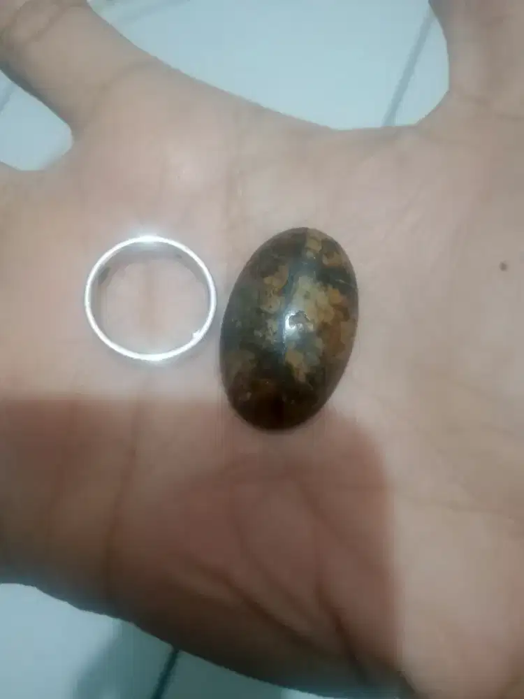 Jual Murah Batu Akik Cincin Panca Warna Kondisi Msh Bgs MSH LYK PAKE