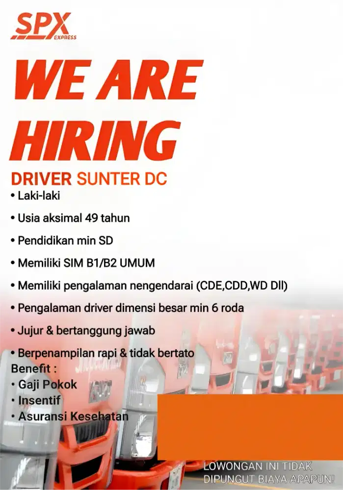 Lowongan Driver Shopee SIM B1/B2 UMUM