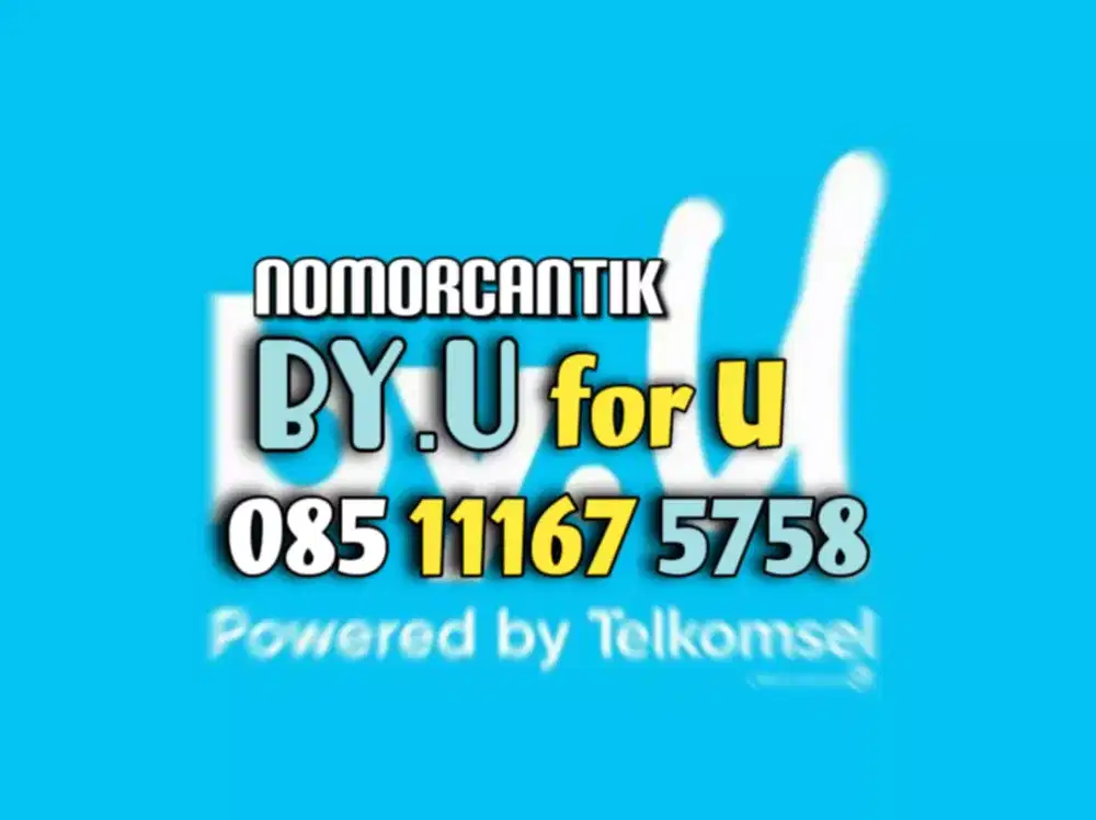 (bisa COD) Nomor Cantik Kartu TELKOMSEL By.U HOKI MAJU MAPAN 5758 #3