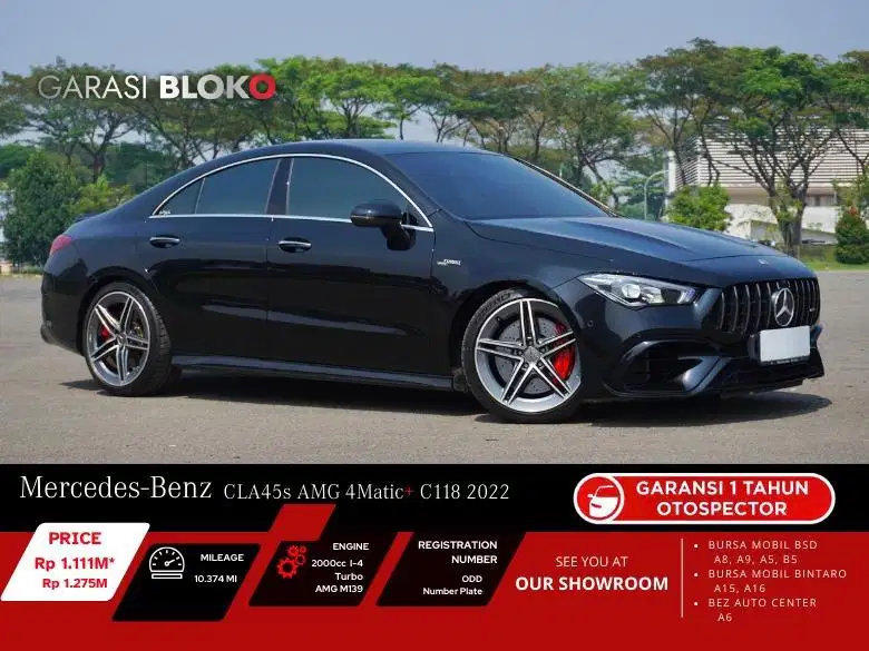 (Odo 10rb Warranty ON) Mercedes Benz CLA45s C118 4Matic+ AMG 2022