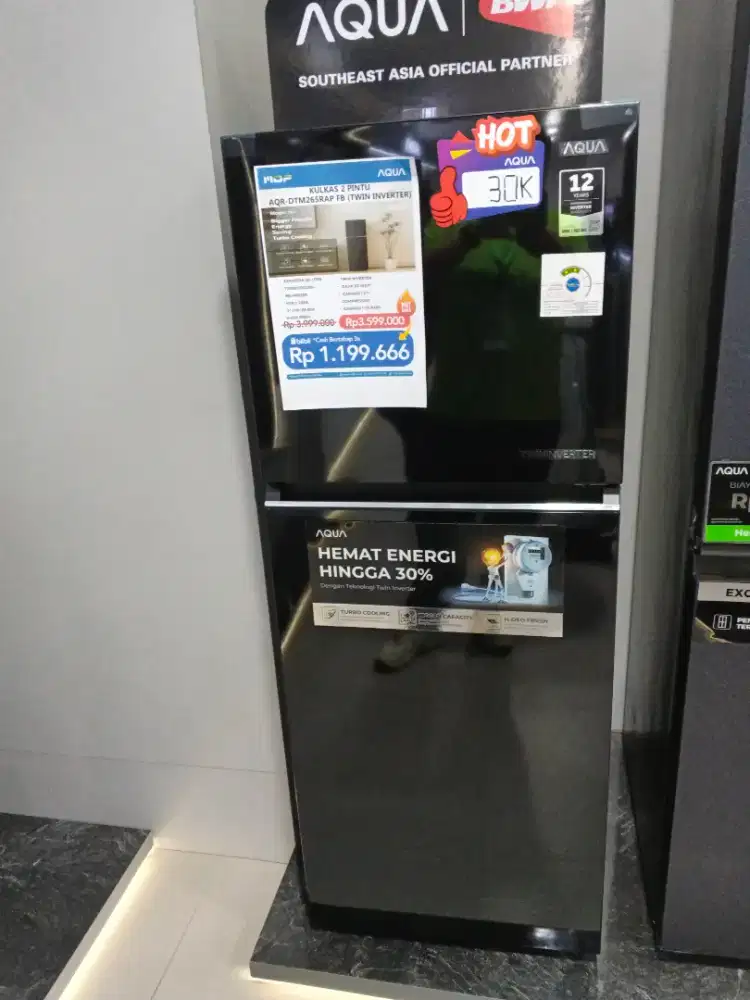 Kulkas dua pintu credit tanpa dp Syarat ktp asli aja