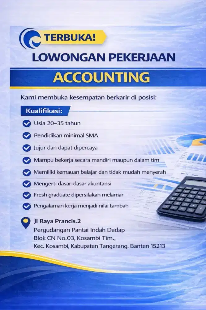 Lowongan Pekerjaan Accounting