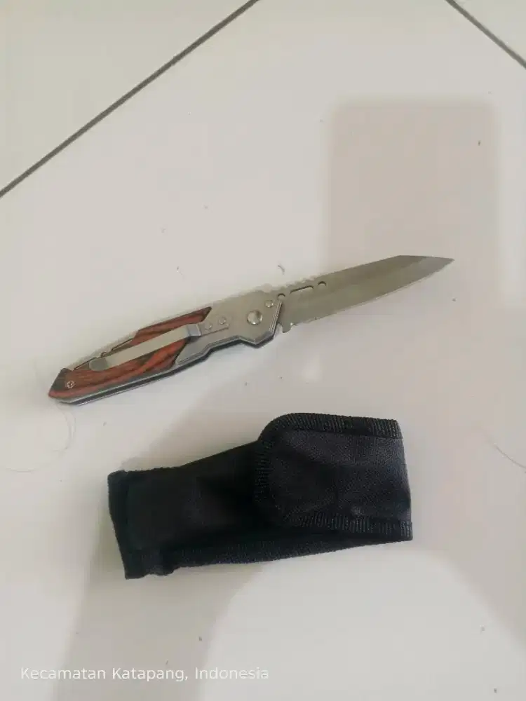 Pisau lipat mini knifezer 57hrc