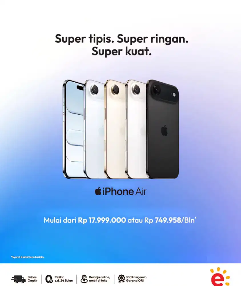 iPhone Air Super tipis super ringan super kuat Murah