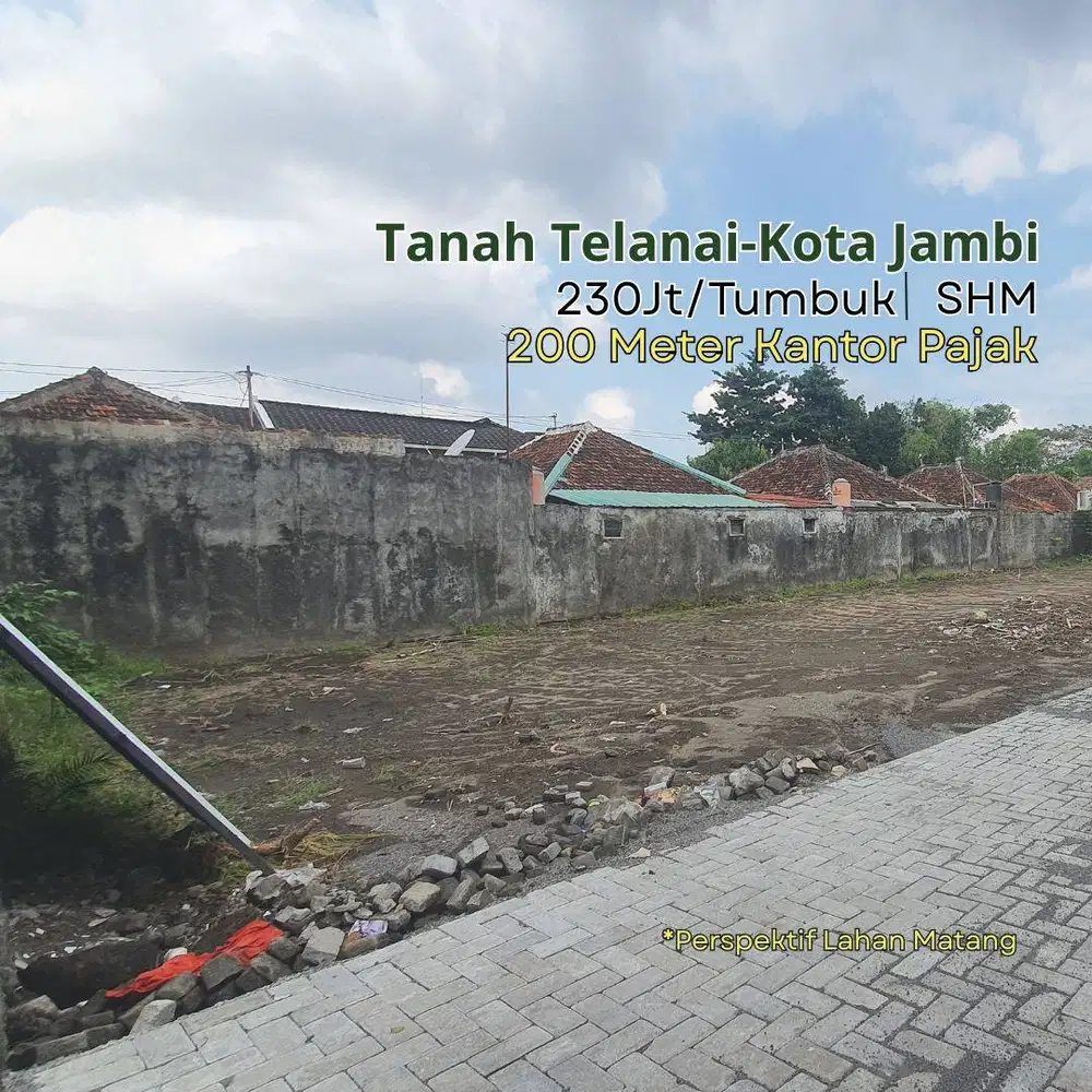 Jual Tanah Telanaipura, 3 Menit KantorGubernur Jambi