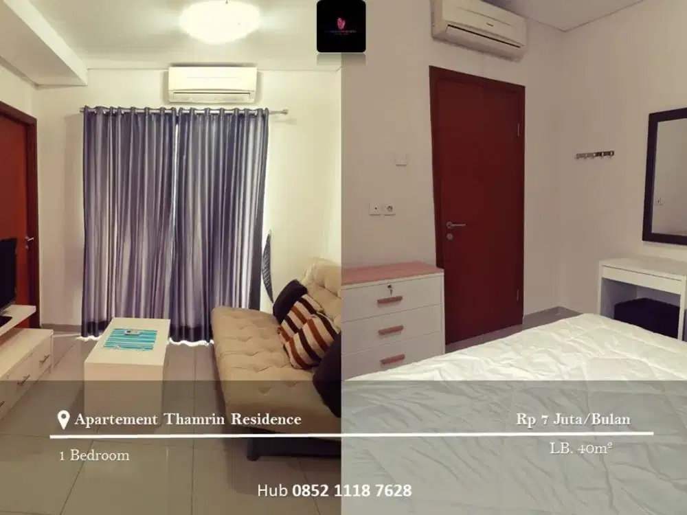 Disewakan Apartement Thamrin Residence High Floor 1BR Furnished