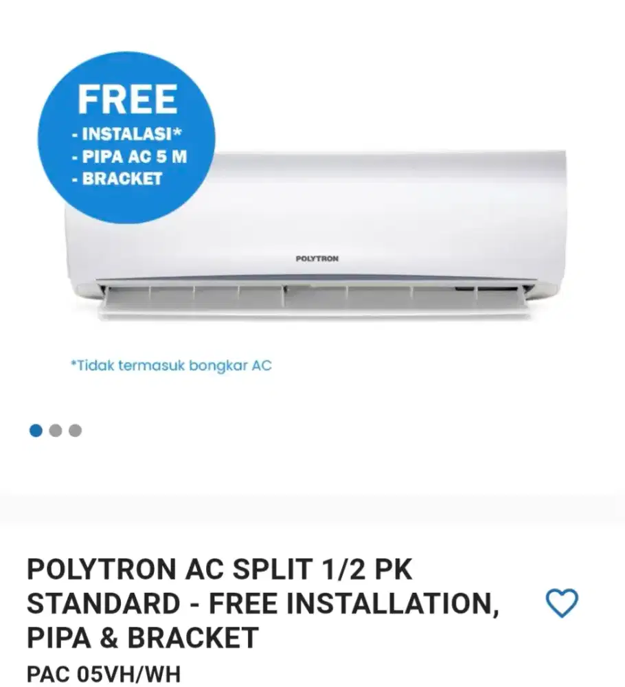 POLYTRON AC SPLIT 1/2PK STANDARD