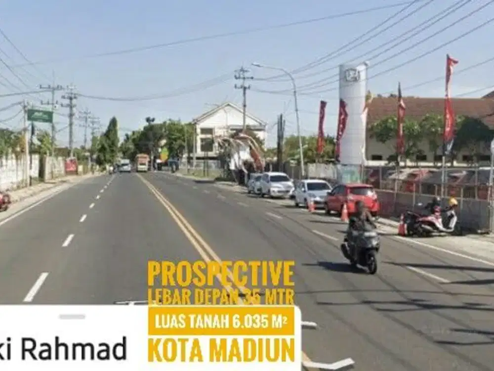 [W] Tanah LD 35 mtr, Jl Basuki Rahmad KOTA MADIUN Lokasi Cantik