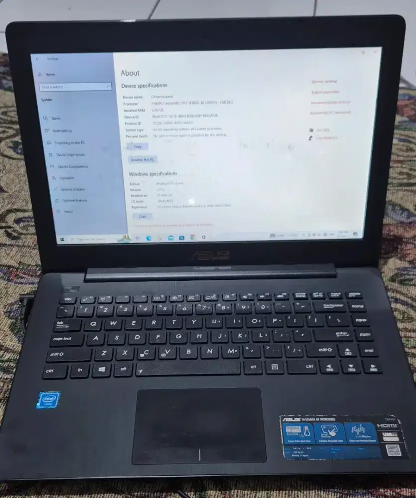Laptop Asus bekas