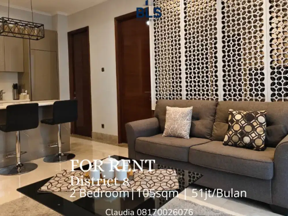 FOR RENT Apartment District 8 2BR