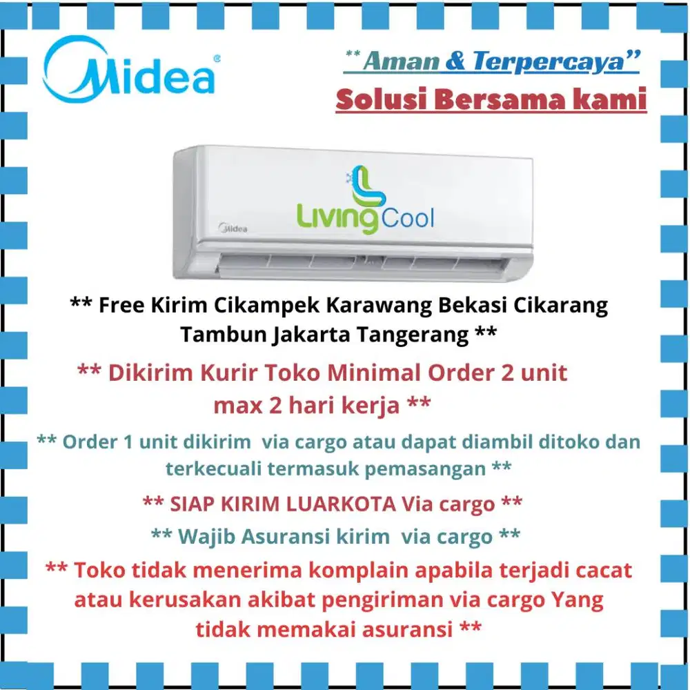 Midea AC Standard 1PK MSAF09CRN Free Kirim Cikampek Karawang