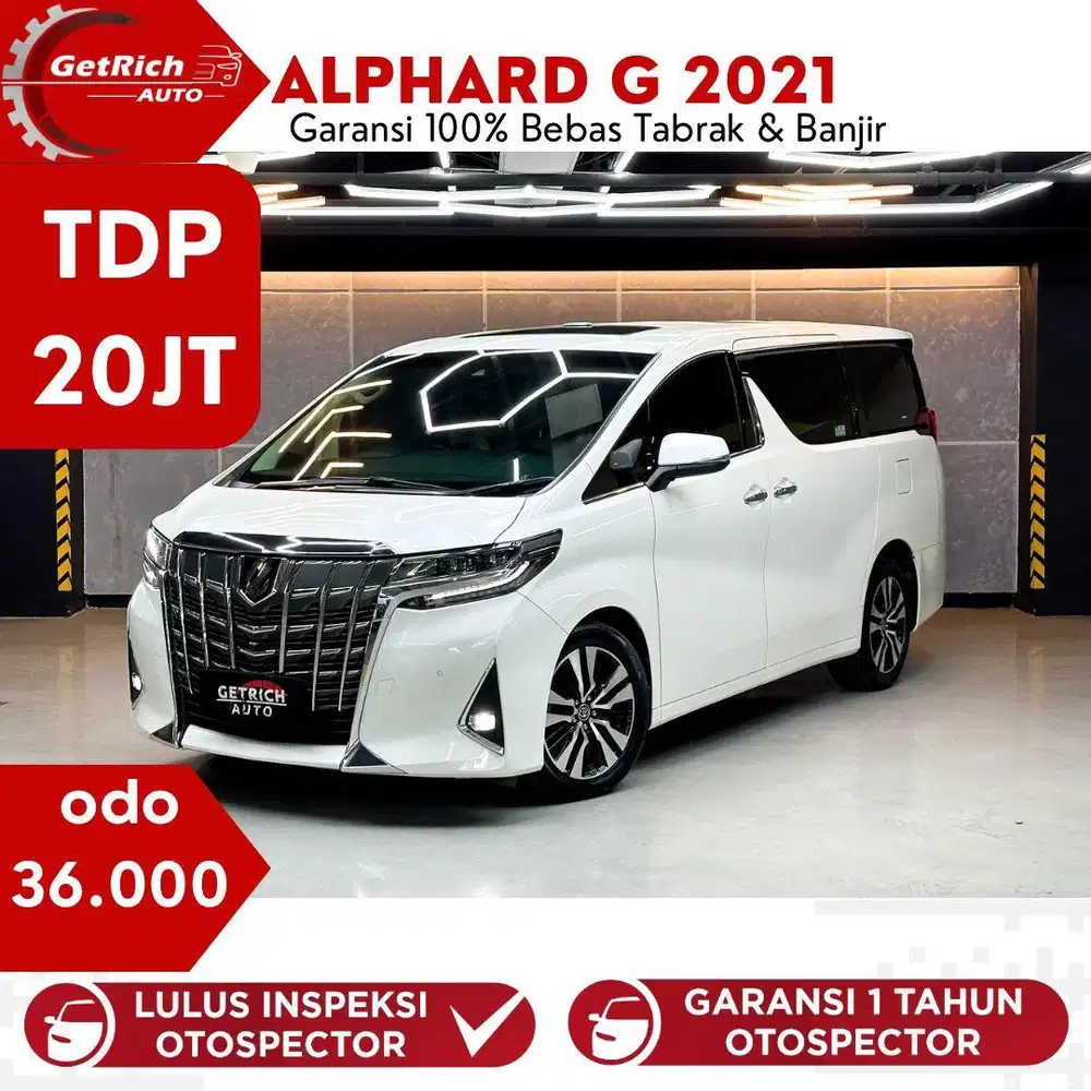 Km 30Rb!!! Toyota Alphard G 2021 Putih