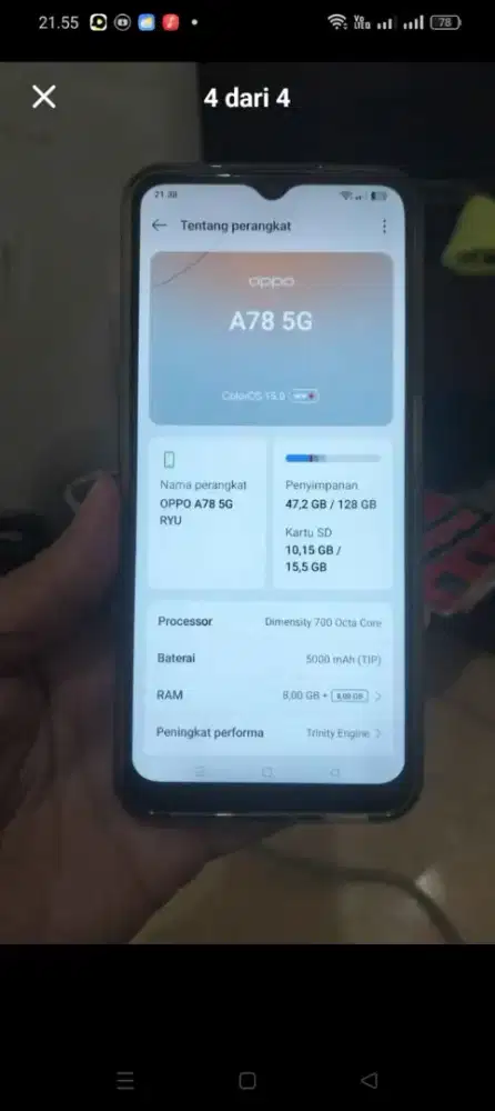 Oppo A78 5G  8/128