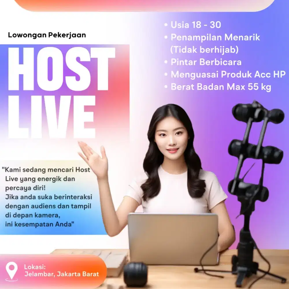 Lowongan Kerja HOST LIVE