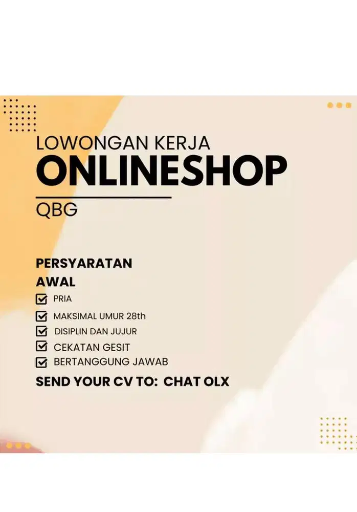 Lowongan kerja Packing Onlineshop /Dibutuhkan Pekerja Onlineshop
