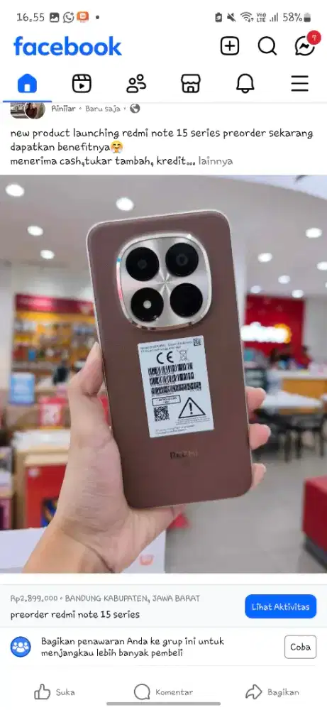 preorder redmi note 15 pro dan pro+ potongan 200ribu