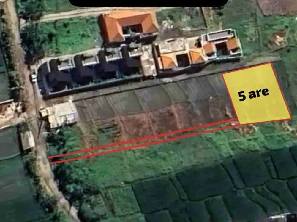 Di jual tanah dekat pantai seseh sangat cocok untuk di bangun villa view sawah dan komplex villa villa