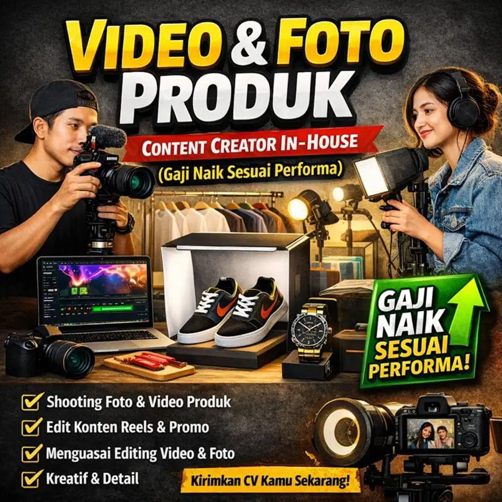 Video & Foto Produk – Content Creator In-House
