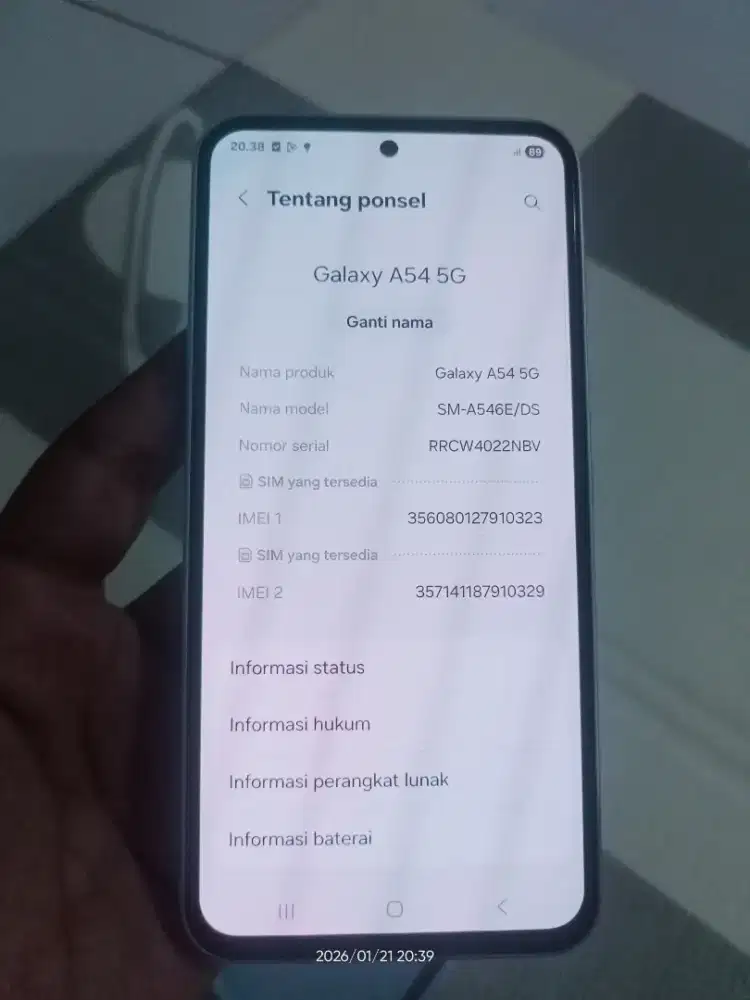 Samsung A54 RAM 8/256 like new