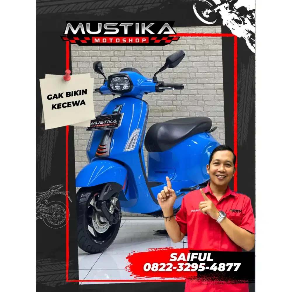 Odo 9rb Istimewa!!Vespa Sprint S Sipdo TFT 2024 N Asli Mulus-Mustika