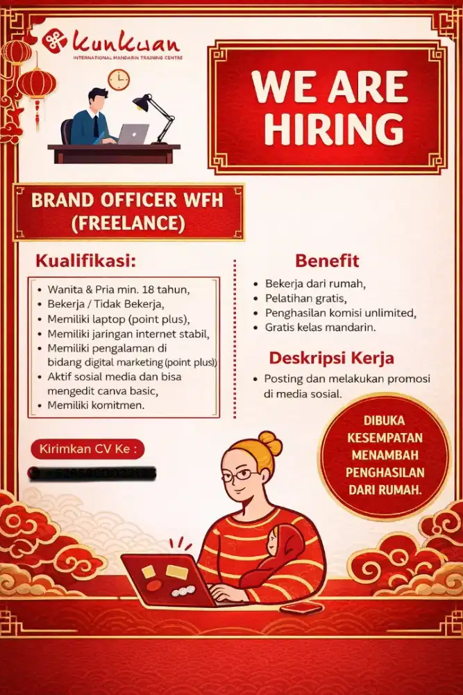 Freelancer WFH Brand Officer for KunKwan Indonesia