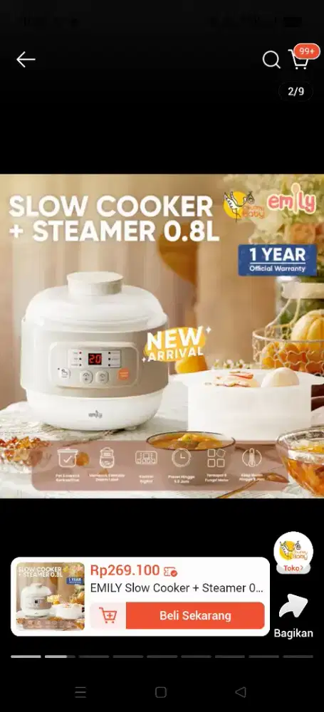 Dijual SLOW COOKER baru
