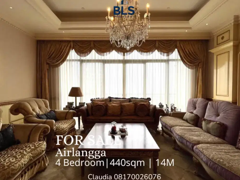 FOR SALE Apartment Airlangga 4BR