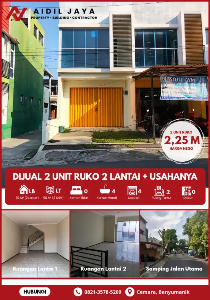 Riko 2 Lantai Murah Strategis Di Pusat Banyumanik Semarang