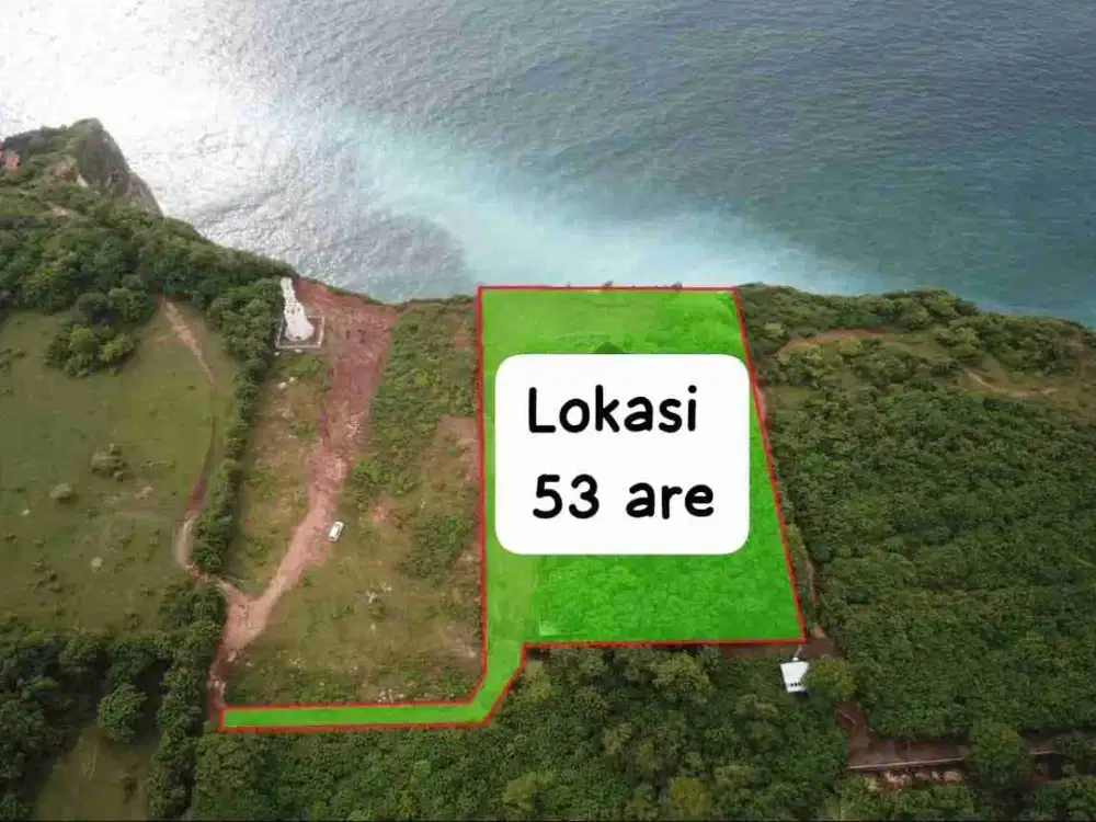 tanah los tebing sangat cocok untuk hotel, resort, dan hunian lain nya