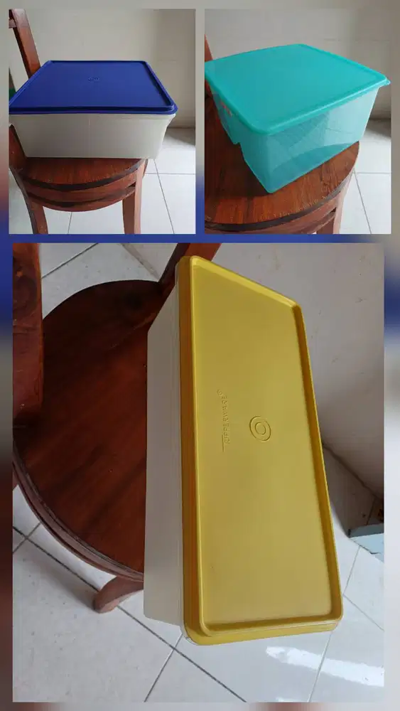 1 set Tupperware ukuran besar isi 3. Tidak dijual terpisah.