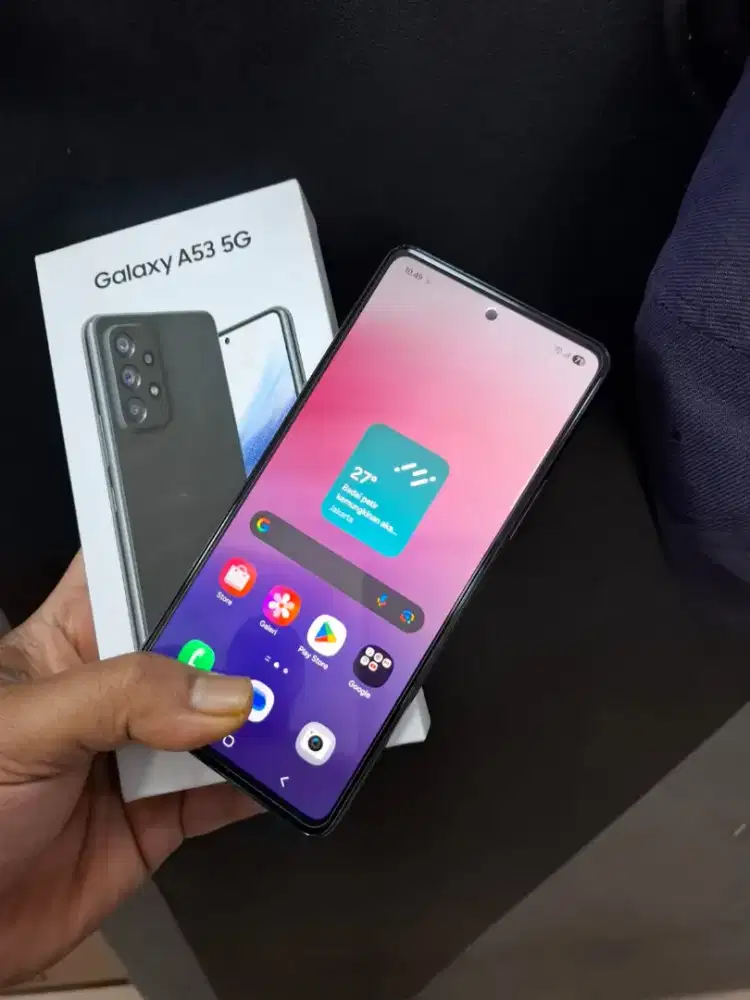Samsung A53 5G 8/256 lengkap mulus murah