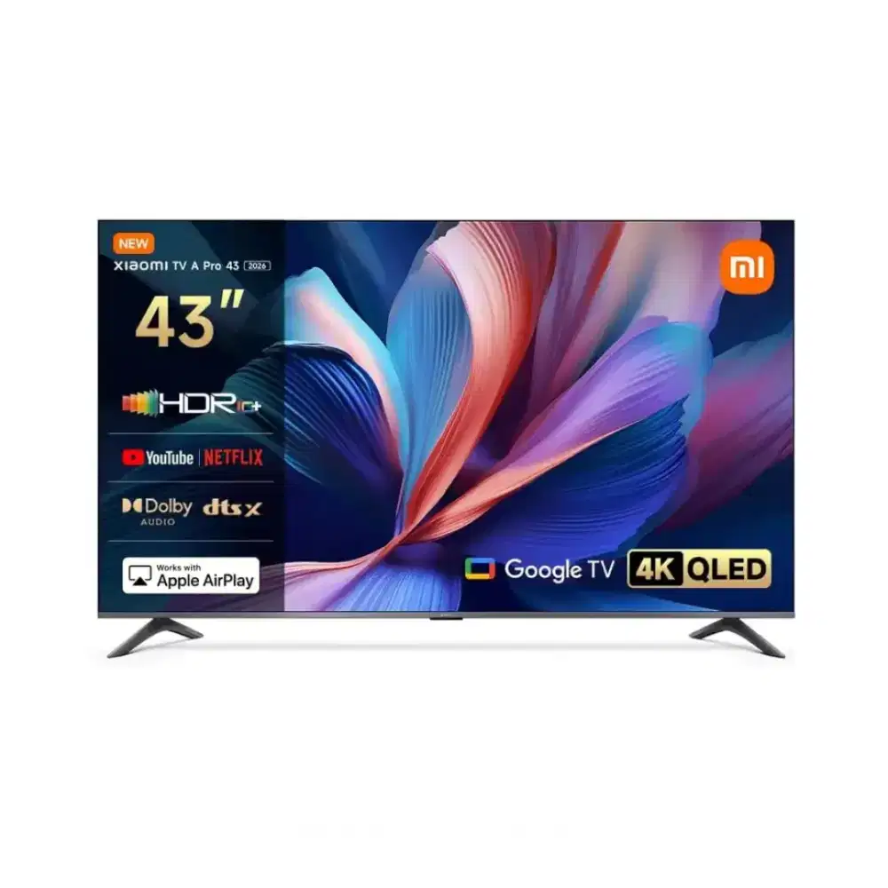 Xiaomi TV A Pro 43 2026 4K QLED Google TV MEMC HDR10+ Filmmaker Mode