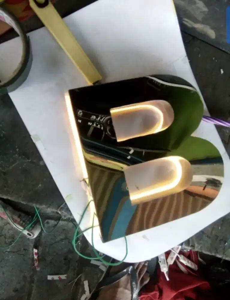 Huruf timbul acrlik,stainles,